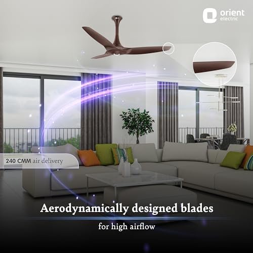 ORIENT CEILING FAN AEROQUIET 1200MM ROASTED BROWN - Image 2