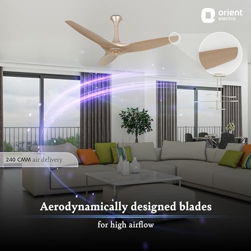 ORIENT CEILING FAN-AEROQUIET 1200MM MYSTIC GOLD - Image 2