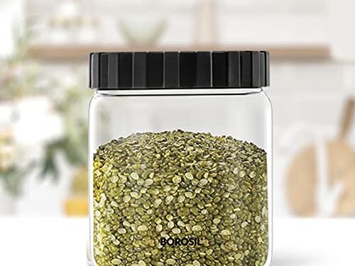 BOROSIL JAR-ENDURA GRAY 600ML PP/LID