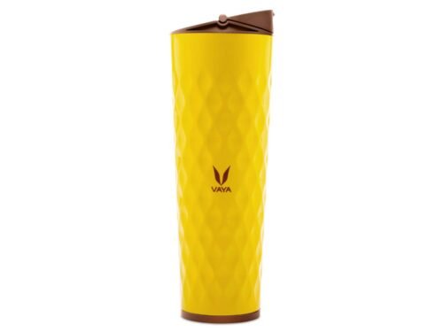 VAYA DRYNK WITH SIPPER LID 600ML (YELLOW)