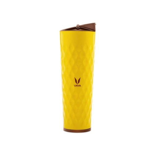 VAYA DRYNK WITH SIPPER LID 600ML (YELLOW)
