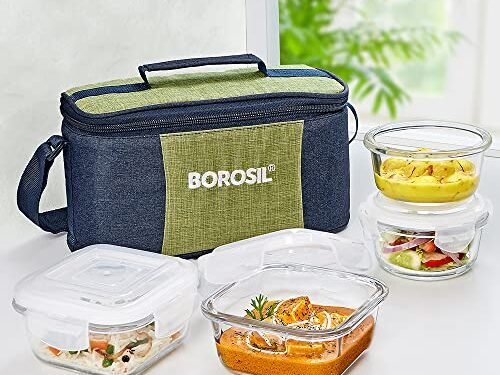 BOROSIL LUNCH BOX-UNIVERSAL SO4 (320ML+240ML)