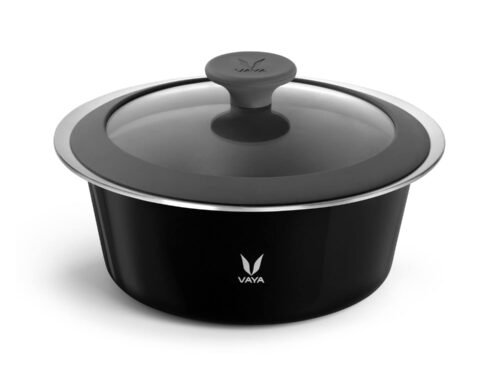 VAYA SERVEWARE GLASS LID 2000ML (SABLE BLACK)