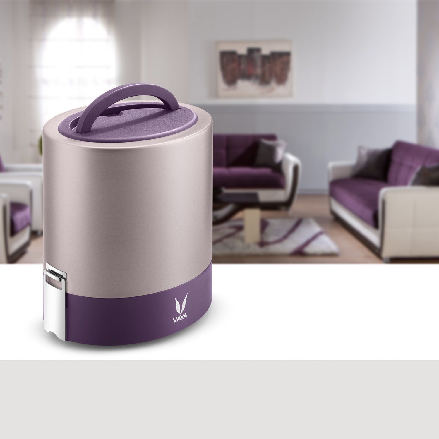 VAYA TYFFYNLYTE WITH POLISHED STAINLESS STEEL CONTAINERS 1000ML (PURPLE) - Image 7