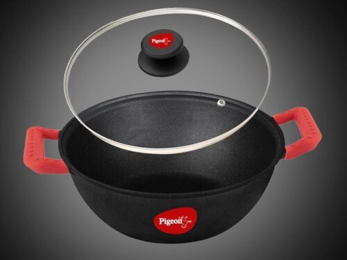 PIGEON KADAI IMPERI LUXE CAST IRON 240MM WITH LID