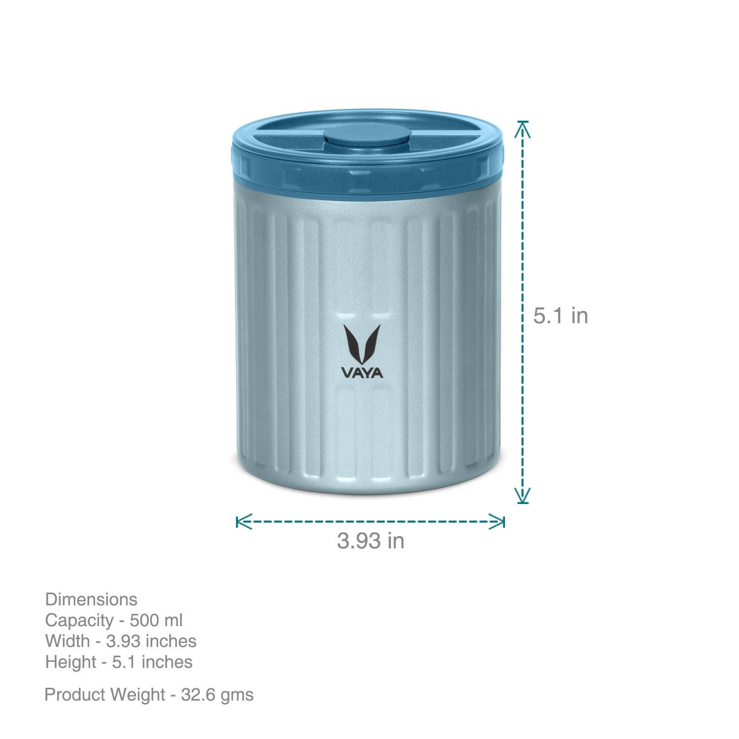 VAYA PRESERVE KIDS LUNCHKIT 500ML (BLUE WITH GOCHAMP BUNNY) - Image 5