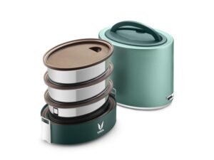 VAYA TYFFYNLYTE WITH POLISHED STAINLESS STEEL CONTAINERS 1000ML (GREEN)