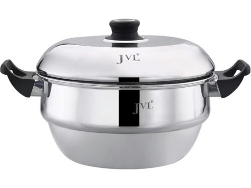 JVL CLASSIC IDLY POT (3 IDLY PLATES & 1 STEAMER PLATE)