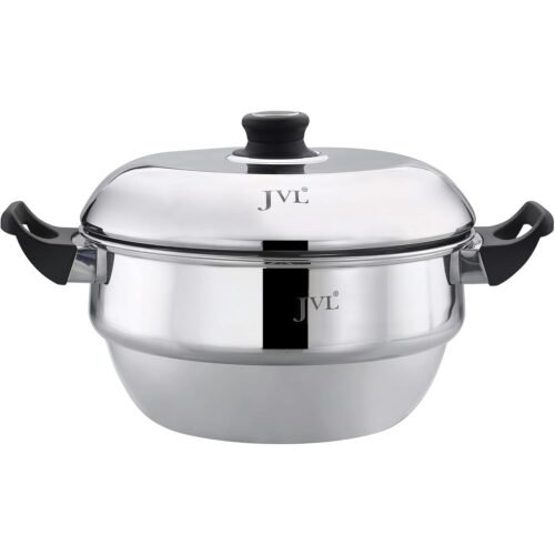 JVL CLASSIC IDLY POT (3 IDLY PLATES & 1 STEAMER PLATE)