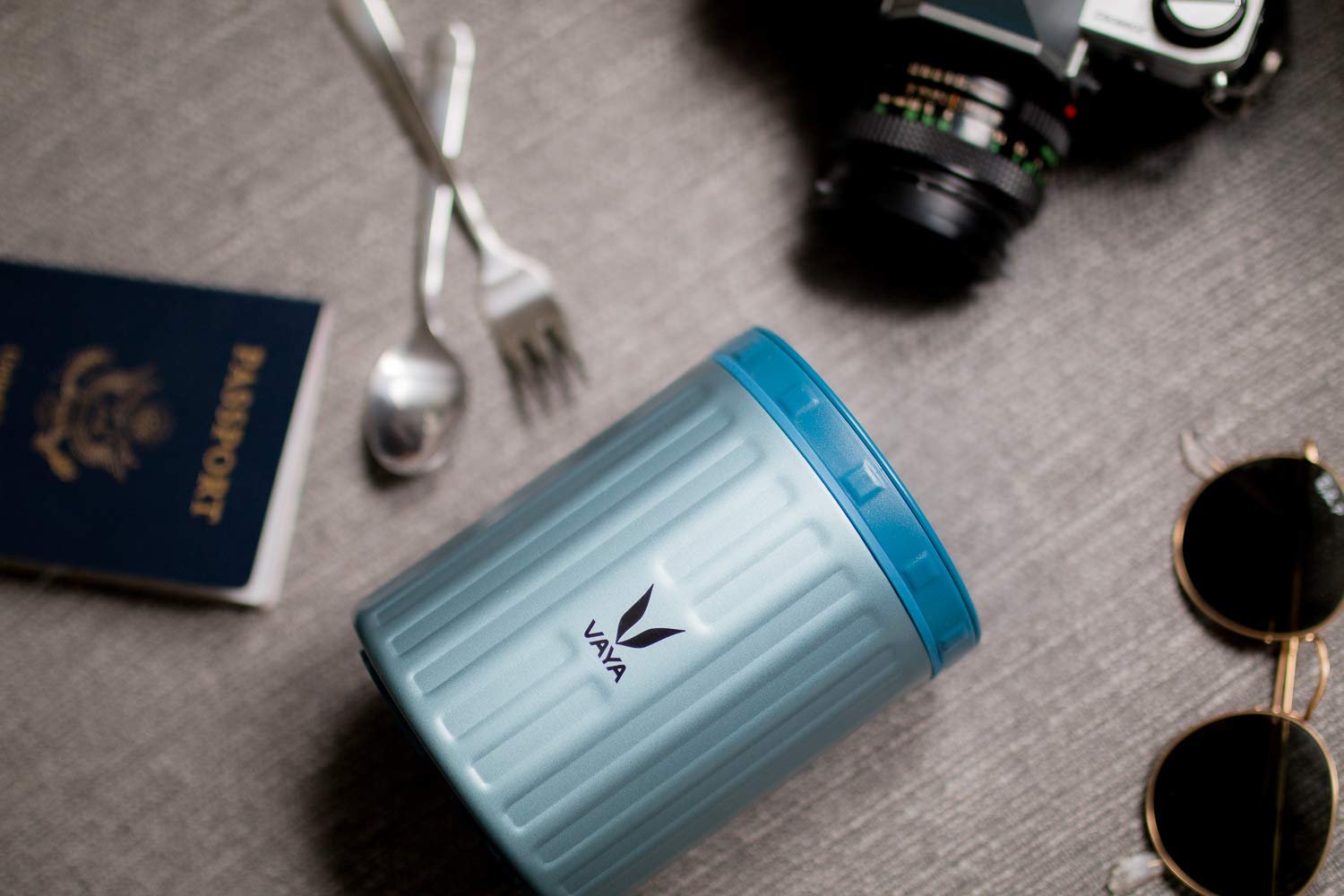 VAYA PRESERVE KIDS LUNCHKIT 500ML (BLUE WITH GOCHAMP BUNNY) - Image 7