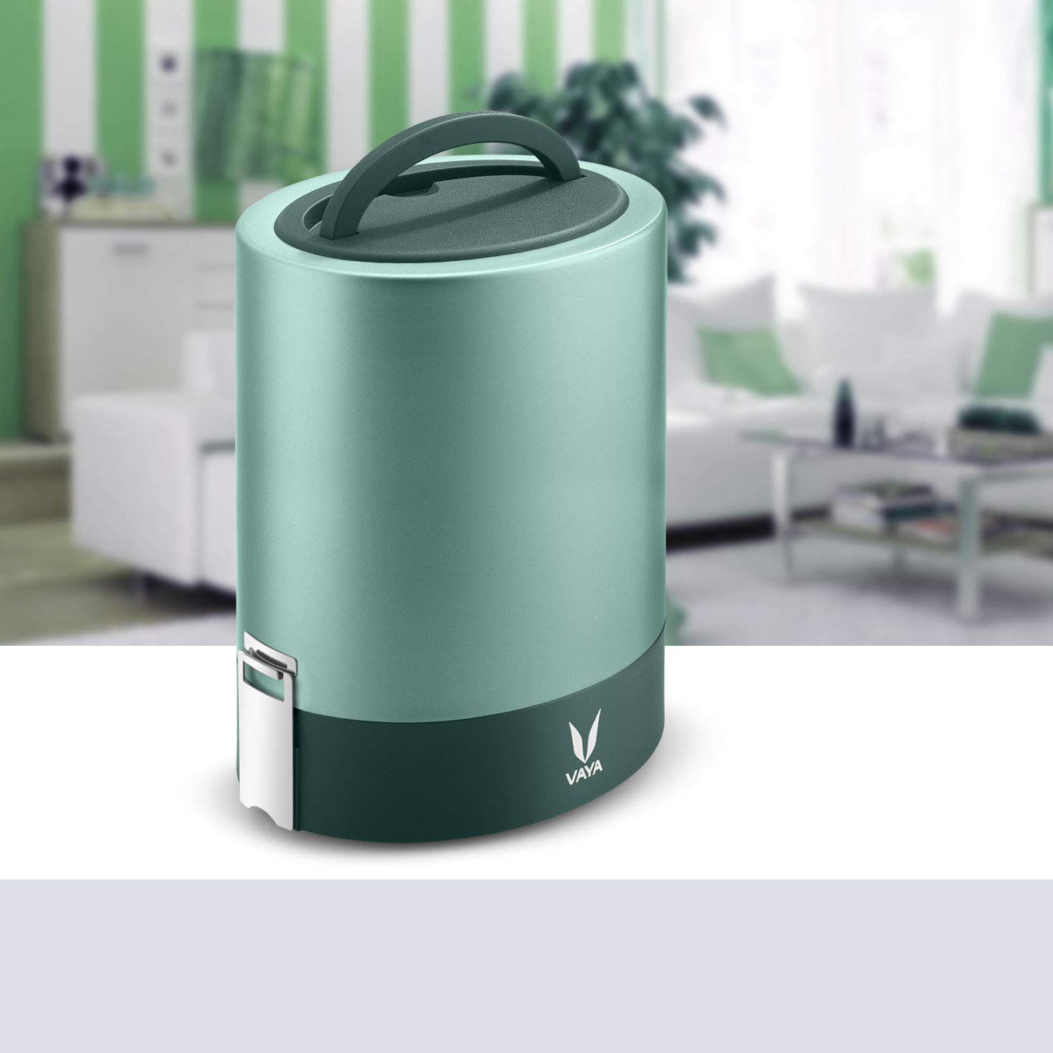 VAYA TYFFYNLYTE WITH POLISHED STAINLESS STEEL CONTAINERS 1300ML (GREEN) - Image 3