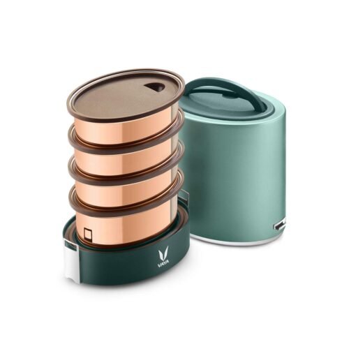 VAYA TYFFYN WITH COPPER-FINISHED CONTAINERS 1300ML (GREEN)