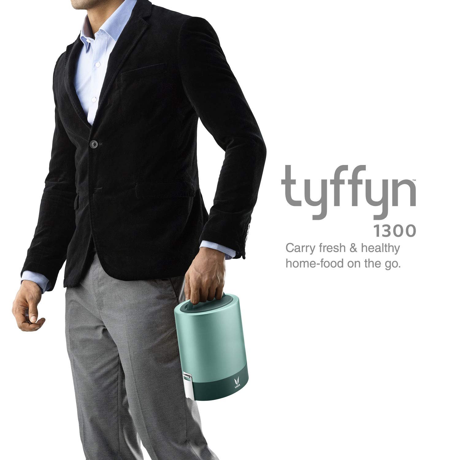 VAYA TYFFYNLYTE WITH POLISHED STAINLESS STEEL CONTAINERS 1300ML (GREEN) - Image 4