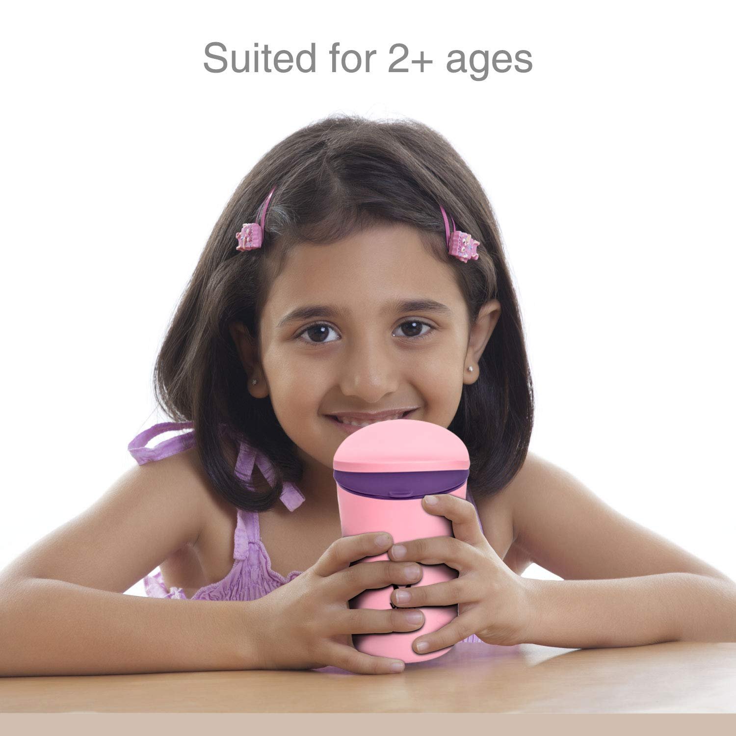 VAYA DRYNK WITH PEDIASAFE LID 280ML (PINK) - Image 5