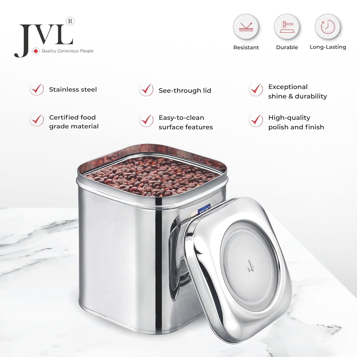JVL SQUARE TIN (8.5 L) - Image 5