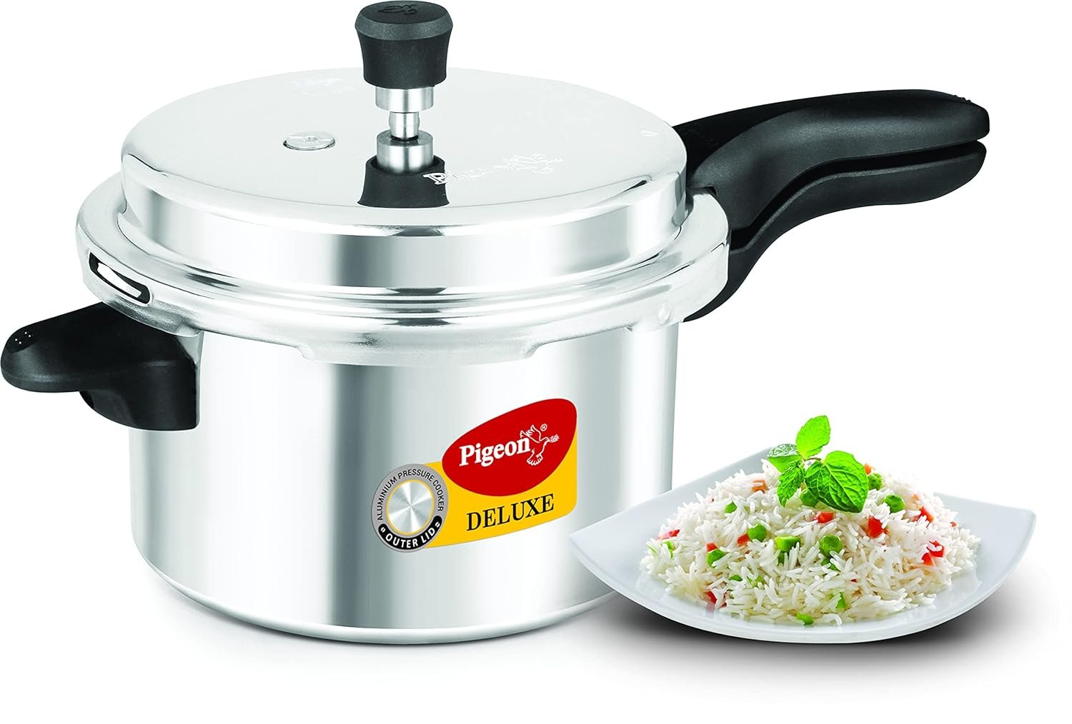 PIGEON DELUXE PRESSURE COOKER 5LTR OUTERLID - Image 2
