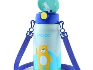 PEXPO POGGO BEAR UV PRINTED DESIGN BOTTLE (SEA GREEN) 450ML