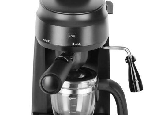 BLACK DECKER-4 CUP ESPRESSO & CAPPUCCINO COFFEE MAKER-870W