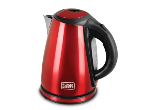 BLACK DECKER-STAINLESS STEEL ELECTRIC KETTLE (RED) 1.8L-2500W
