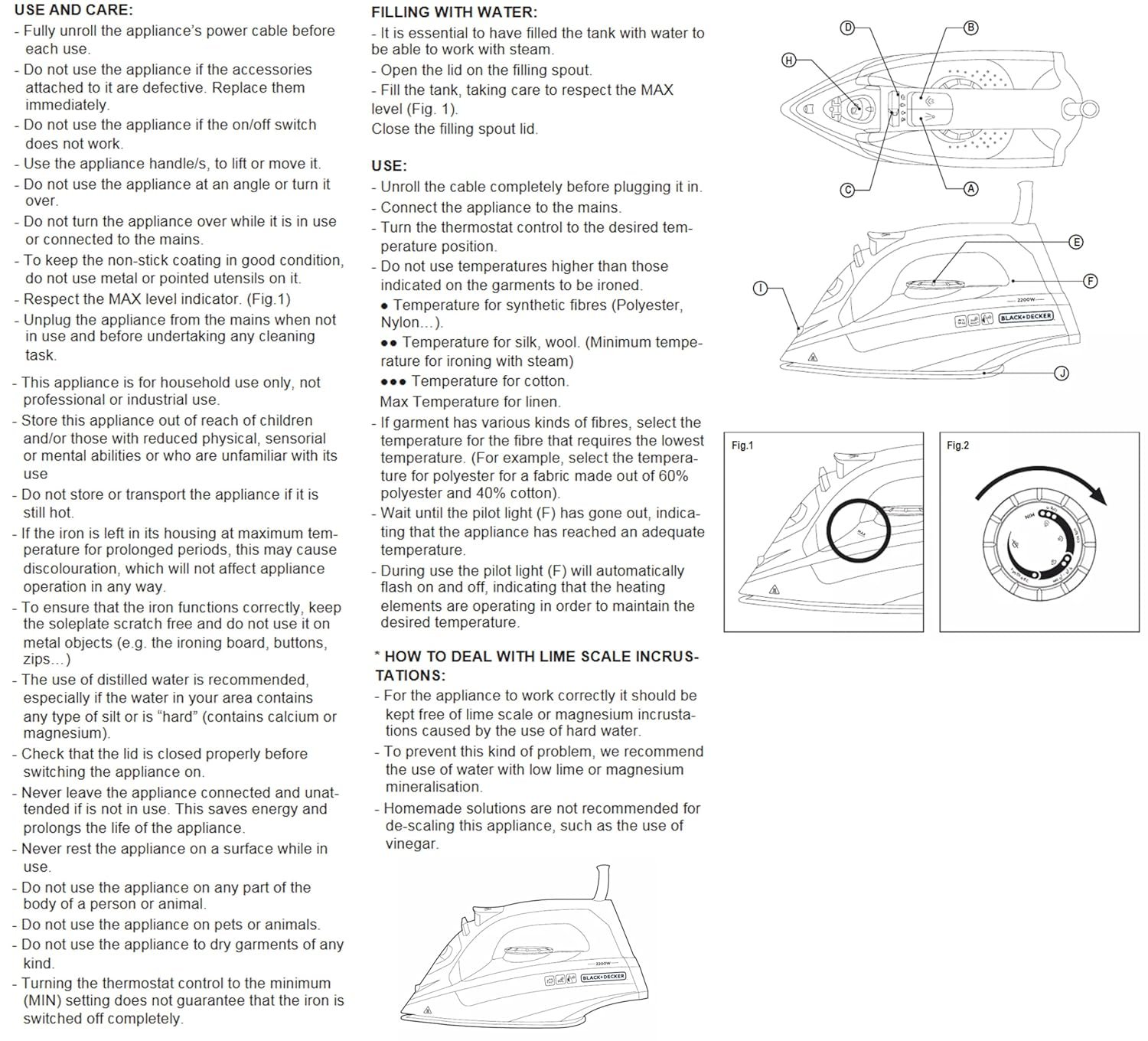 BLACK DECKER STEAM IRON 2200 W CORDLESS - Image 7