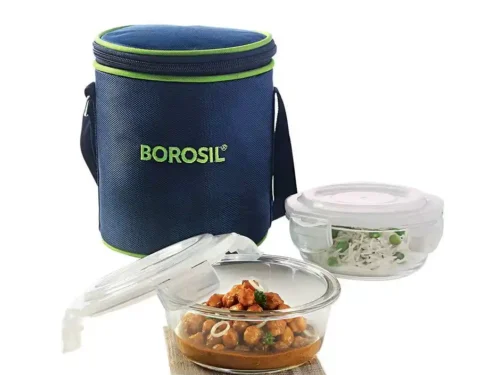 BOROSIL LUNCH BOX-SO2 VERTICLE 400ML