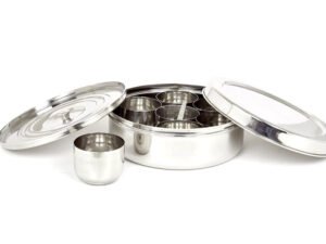 MIRROR CLASSIC MASALA DABBA WITH INNER LID (NO.13)