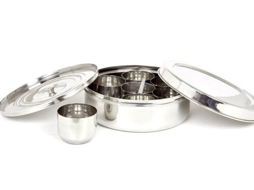MIRROR CLASSIC MASALA DABBA WITH INNER LID (NO.11)