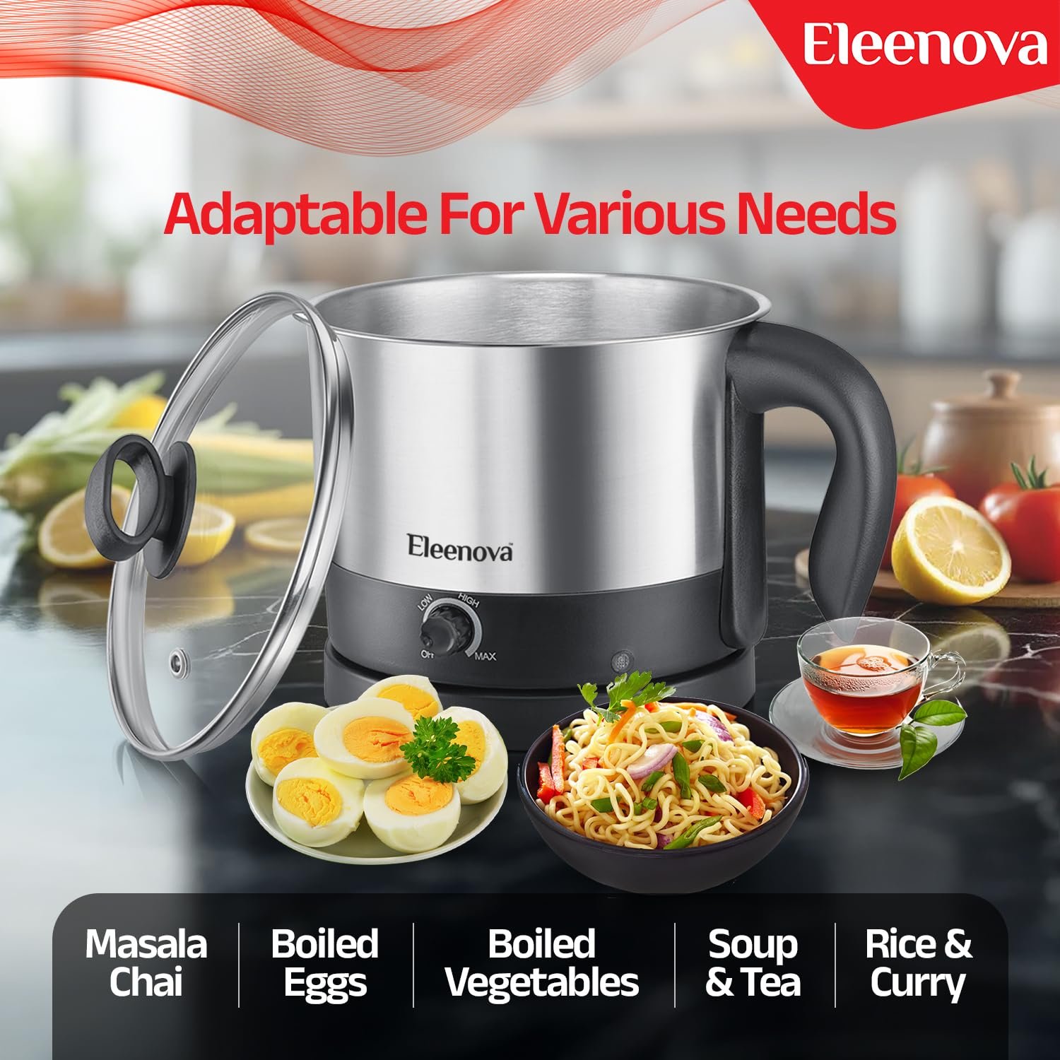 ELEENOVA MULTI COOKER-PASSION 1.2L - Image 3