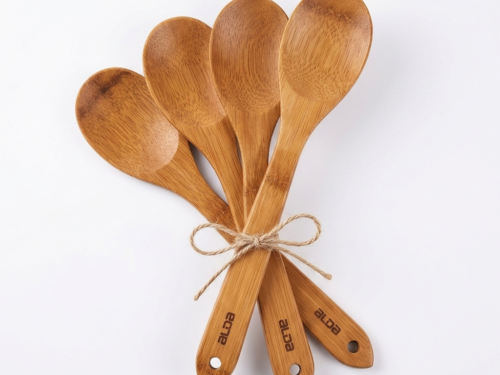 ALDA KITCHEN TOOLS BAMBOO SOLID SPOON(SET OF 4)
