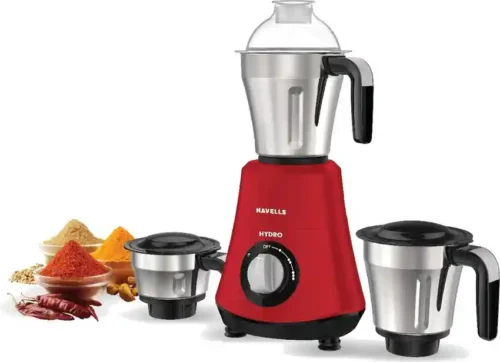 HAVELLS MIXER GRINDER HYDRO 3 JAR (RED)