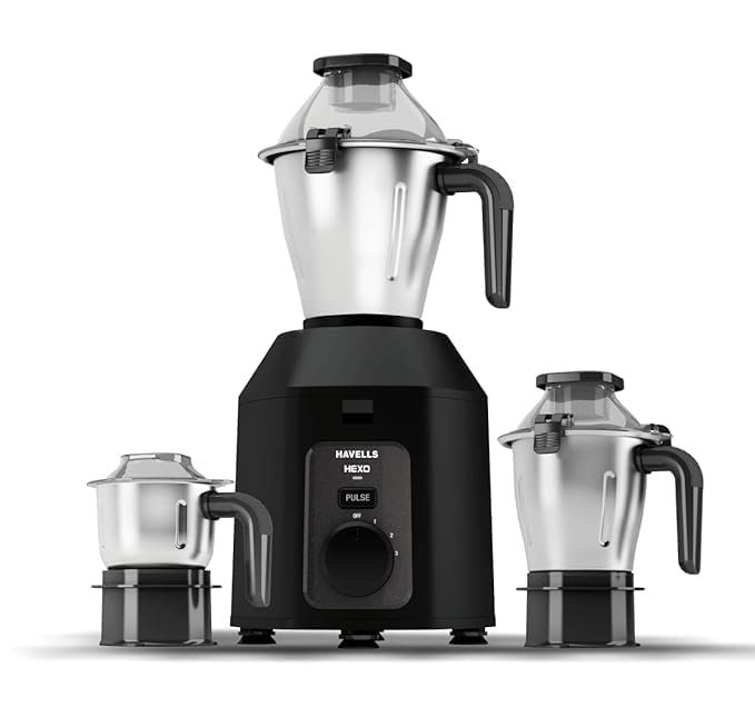 HAVELLS MIXER GRINDER HEXO PLUS 3 JARS