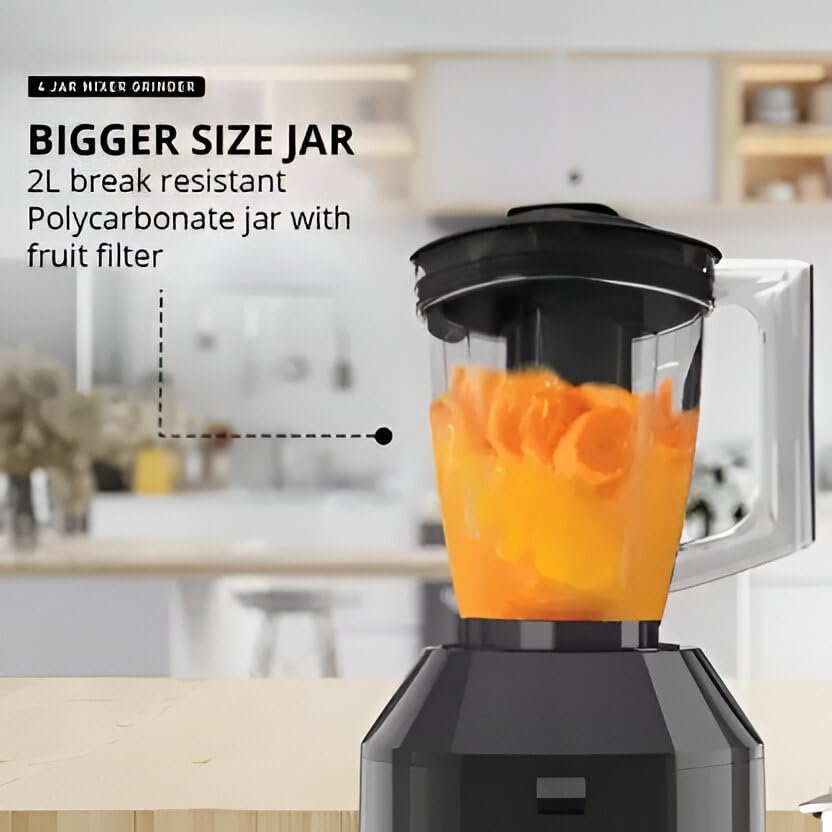 HAVELLS MIXER GRINDER HEXO PLUS 4 JARS - Image 2