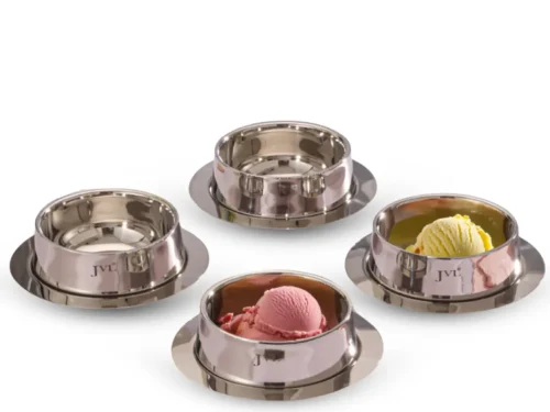 JVL DESSERT BOWL FOUR BOWLS WITH PLATE