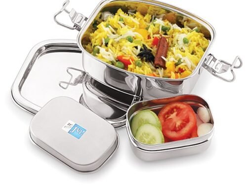 JVL ELITE LEAK PROOF LUNCH BOX WITH STEEL CONTAINER