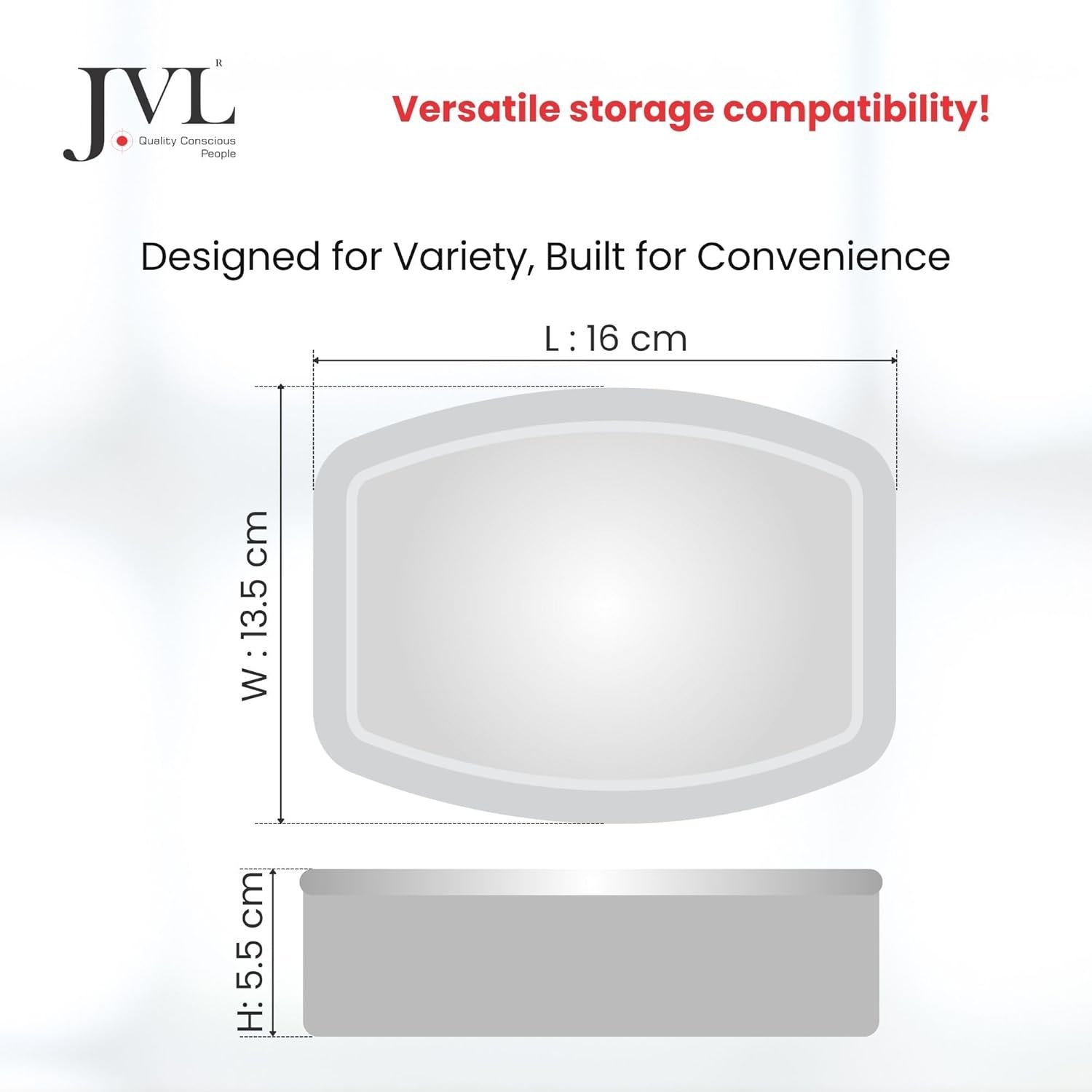 JVL ELITE LEAK PROOF LUNCH BOX WITH STEEL PLATE - Image 5