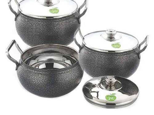 JVL GLOBE POT POWDER COATED