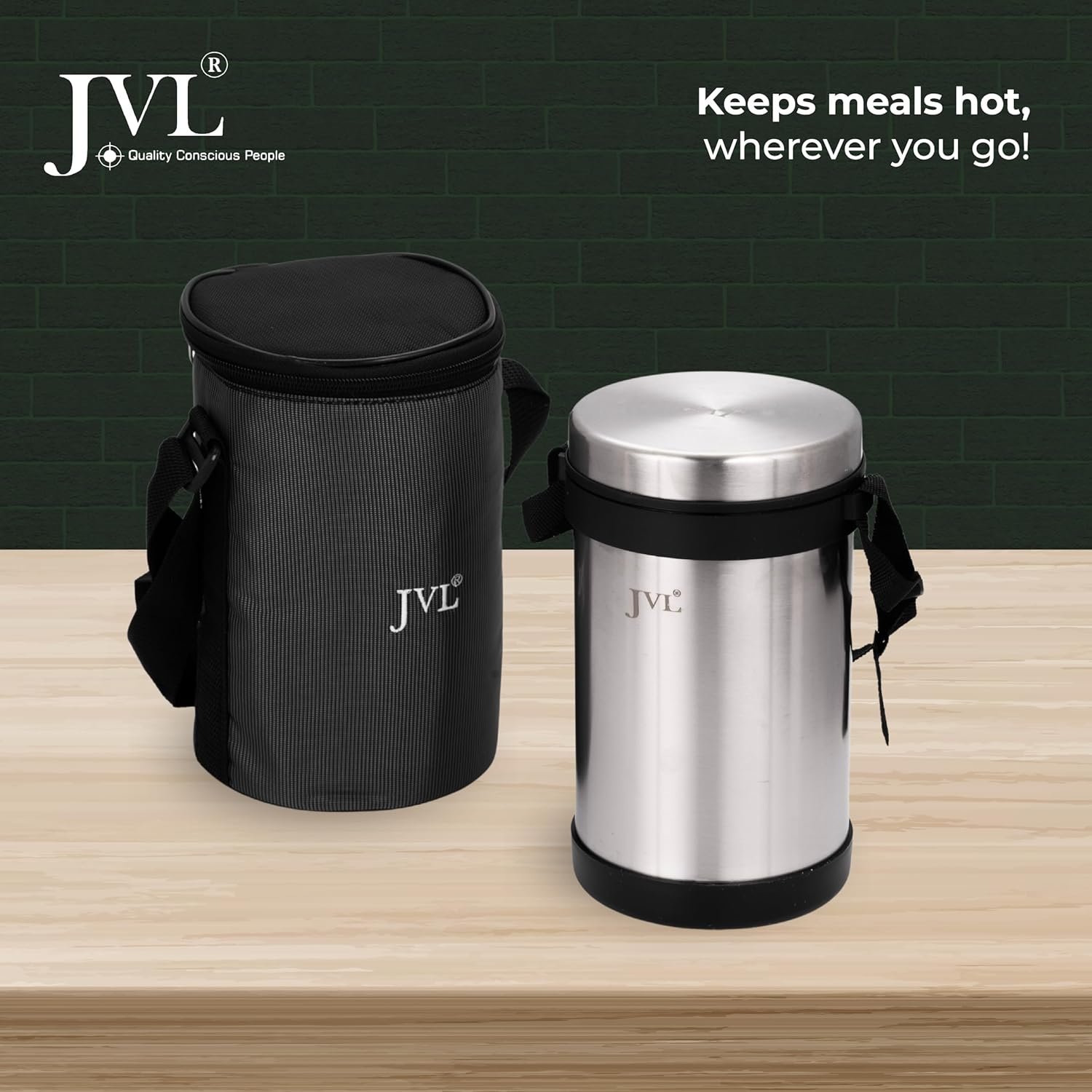 JVL HOT TIFFIN CARRIER 3 CONTAINER - Image 2