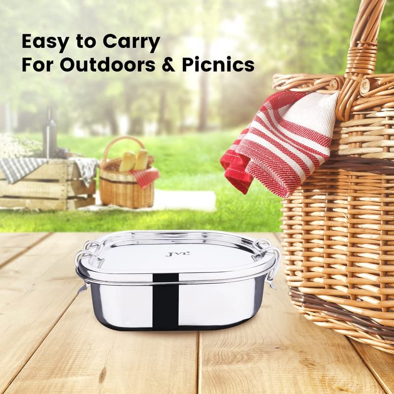 JVL MATRIX LEAK PROOF LUNCH BOX WITH STEEL PLATE - Image 4