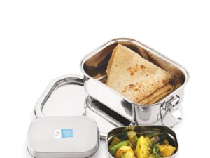 JVL RECTANGULAR LEAK PROOF LUNCH BOX WITH STEEL CONTAINER