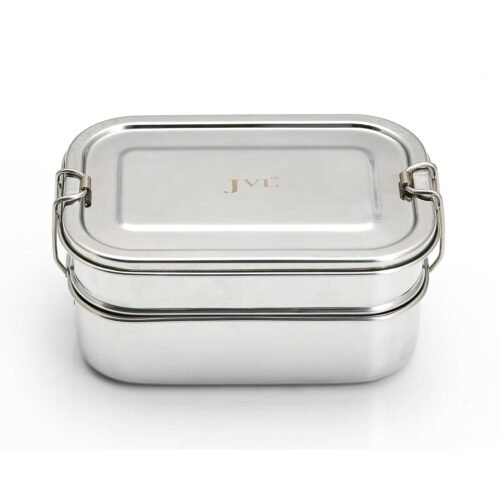 JVL RECTANGULAR LUNCH BOX WITH STEEL PLATE BIG DR3