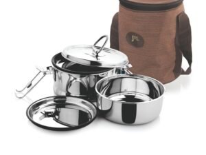 JVL ROUND LEAK PROOF LUNCH BOX DOUBLE BIG