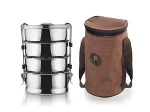 JVL ROUND LEAK PROOF TIFFIN CARRIER QUADRUPLE BIG