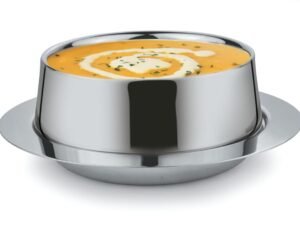 JVL SOUP BOWL FOUR BOWLS WITH PLATE