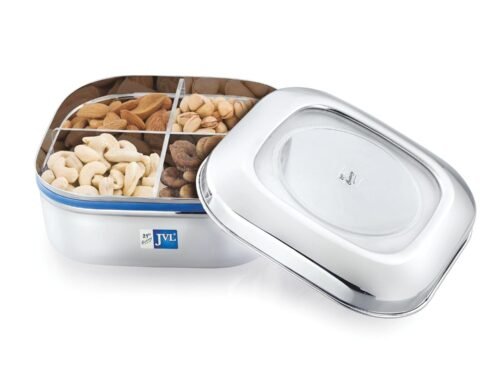 JVL SQUARE DRY FRUIT TIN