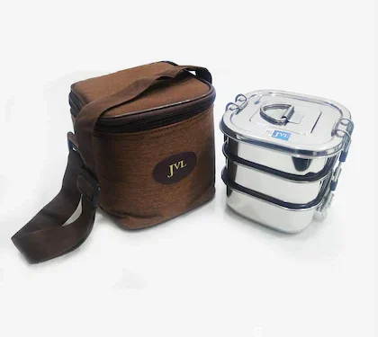 JVL SQUARE LEAK PROOF LUNCH BOX TRIPLE BIG
