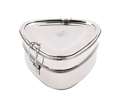 JVL TRIANGLE LUNCH BOX WITH STEEL PLATE BIG DT2-S
