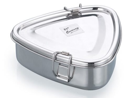 JVL TRIANGLE LUNCH BOX WITH STEEL PLATE BIG ST2-S
