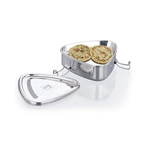 JVL TRIANGLE LUNCH BOX WITH STEEL PLATE SMALL ST1-S - Image 2