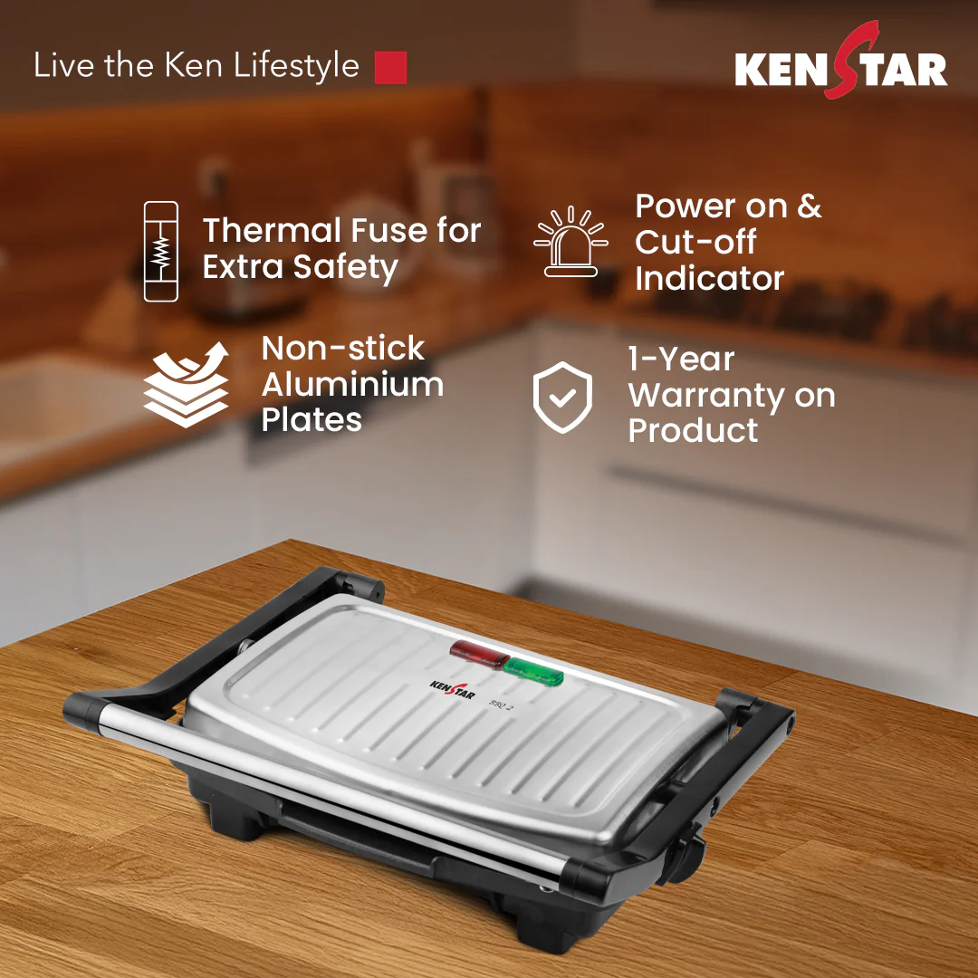 KENSTAR ELECTRIC BARBEQUE GRILL BBQ2 1000W - Image 4