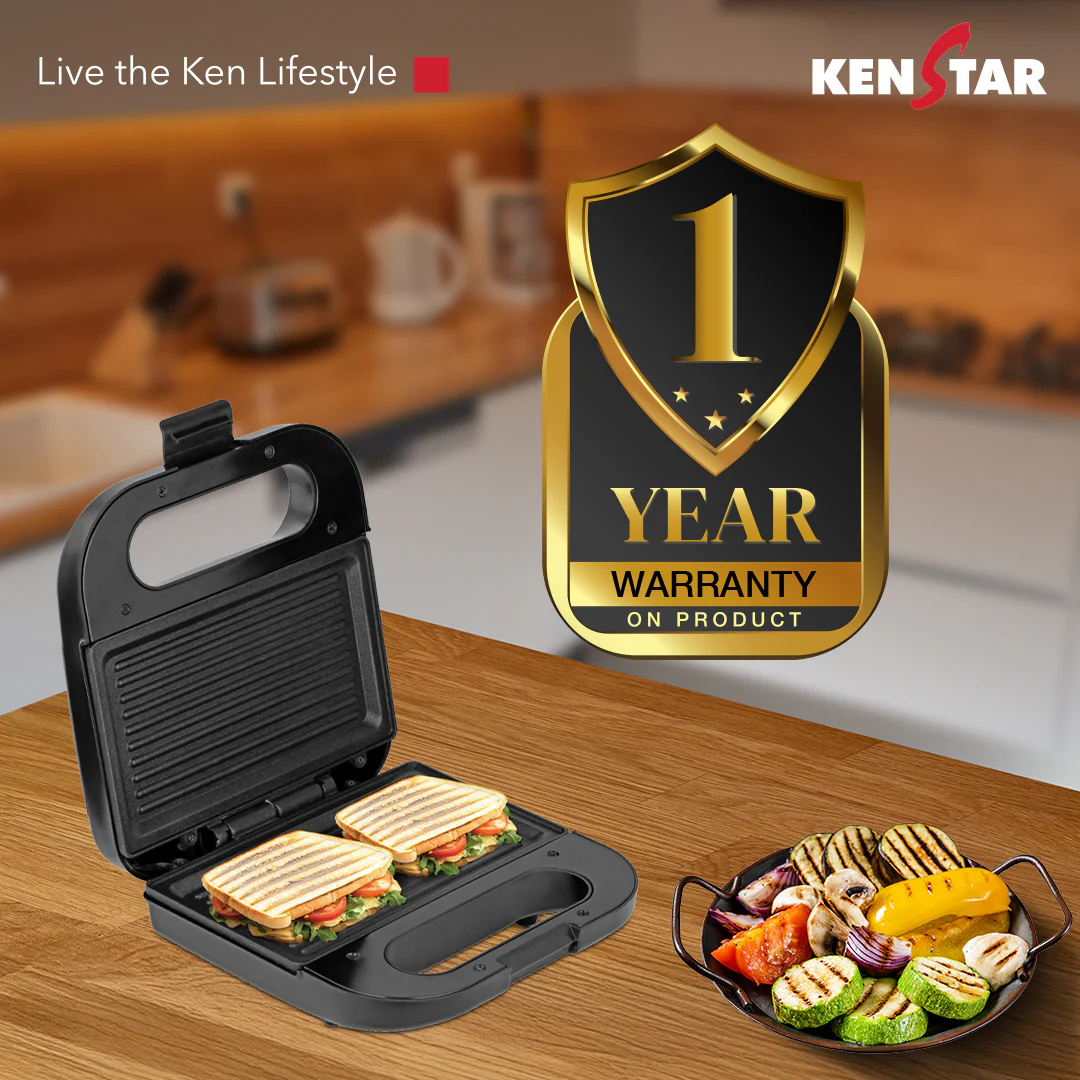 KENSTAR SANDWICH MAKER EZY GRILL 750W - Image 3